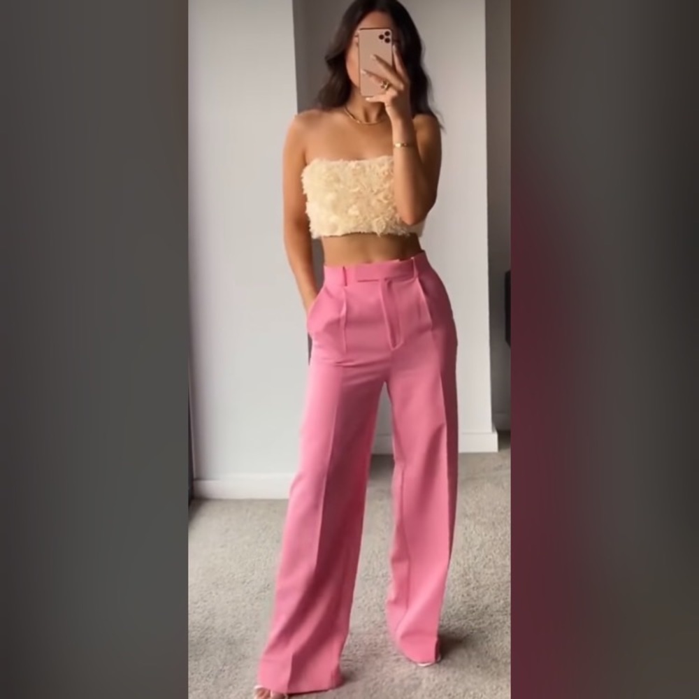 Zara floral crop top blogger rare limited edition